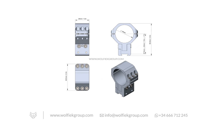 34MM Adjustable Dovetail Mount